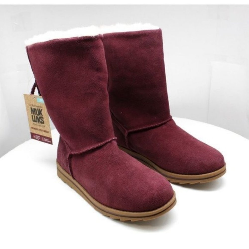 Muk Luks Women's Winter Boots - Burgundy